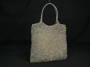 1 jpy ANTEPRIMA Anteprima PVC wire handbag tote bag lady's silver group × clear BF7430