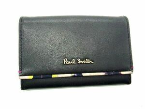 Paul Smith ポールスミス レザー カードケース カード入れ メンズ レディース ブラック系 DE1458