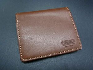 ■美品■ COACH コーチ レザー コインケース コインパース 小銭入れ ウォレット レディース メンズ ブラウン系 DE1885