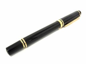 1円 ■極美品■ WATERMAN ウォーターマン ペン先 18K 750 18金 万年筆 筆記用具 文房具 ステーショナリー ブラック系×ゴールド系 AX4058