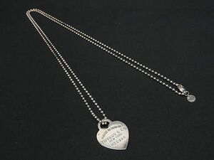 1円 TIFFANY＆Co ティファニー リターントゥティファニー ハートタグ SV925 ビッグ ネックレス アクセサリー シルバー系 AX4849