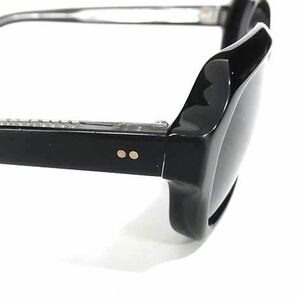 1円 ■美品■ EFFECTOR エフェクター YUSAKU II サングラス メガネ 眼鏡 レディース メンズ ブラック系 AV9490の画像3