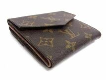 1円 LOUIS VUITTON ルイヴィトン M61660 モノグラム ポルトモネビエ カルトクレディ 三つ折り 財布 ウォレット ブラウン系 FA2223_画像2