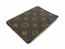 1円 LOUIS VUITTON ルイヴィトン R20005 モノグラム アジェンダPM 6穴式 手帳カバー スケジュール帳 メンズ レディース ブラウン系 FC0737_画像2