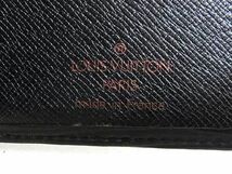 1円 ■美品■ LOUIS VUITTON ルイヴィトン M63212 エピ ポルトカルト クレディ 二つ折り 長財布 ウォレット 札入れ ブラック系 FA3587_画像6