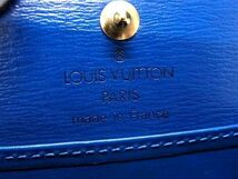 1円 ■美品■ LOUIS VUITTON ルイヴィトン M63695 エピ ポルトモネ ボワット コインケース コインパース 小銭入れ トレドブルー AW4314_画像4