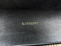 1円 ■美品■ BURBERRY バーバリー レザー 二つ折り 長財布 ウォレット 札入れ 小銭入れ メンズ レディース ブラック系 BF6916_画像5