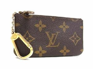 1円 ■美品■ LOUIS VUITTON ルイヴィトン M62650 モノグラム ポシェット クレ コインパース コインケース 小銭入れ ブラウン系 FB0410