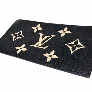 1円 ■美品■ LOUIS VUITTON ルイヴィトン モノグラム アンプラント ポシェットフェリシー用 ポーチ レディース ブラック系 FC0372の画像2