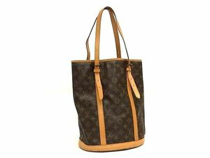 1円 ■美品■ LOUIS VUITTON ルイヴィトン M42236 モノグラム バケットGM バケツ型 ショルダーバッグ トート ブラウン系 AW3467