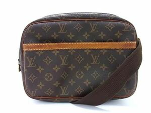 1円 LOUIS VUITTON ルイヴィトン M45254 モノグラム リポーターPM クロスボディ ショルダーバッグ レディース メンズ ブラウン系 AW3452