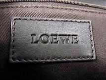 1円 ■美品■ LOEWE ロエベ アナグラム ショッパートート スエード シルバー金具 ハンドバッグ ショルダー レディース レッド系 R2388_画像10