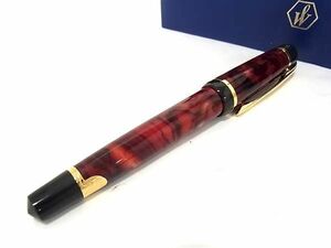 1円 ■極美品■ WATERMAN ウォーターマン フィリアス 万年筆 筆記用具 文房具 ステーショナリー レッド系×ブラック系×ゴールド系 FA3693