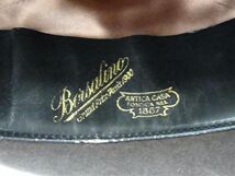 1円 BORSALINO ボルサリーノ ハット 帽子 表記サイズ 4 1/2 レディース メンズ ブラウン系 BJ0820_画像4