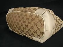 1円 ■美品■ GUCCI グッチ 247902 インターロッキングG GGキャンバス 2WAY クロスボディ ハンドバッグ ショルダー ベージュ系 FA1347_画像4