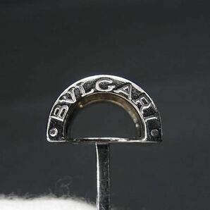 1円 ■美品■ BVLGARI ブルガリ カフス カフリンクス アクセサリー ビジネス 紳士 メンズ シルバー系 BK0313の画像3