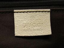 1円 GUCCI グッチ 113022 002214 GG柄 GGキャンバス×レザー トート ハンドバッグ ショルダー 肩掛け ブラウン系×アイボリー系 CD1418_画像6