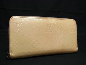 1円 LOUIS VUITTON ルイヴィトン M91471モノグラムヴェルニ ジッピーウォレット ラウンドファスナー 長財布 ペルル クリーム系 FC1151