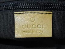 1円 GUCCI グッチ 019 0402 3754 GG柄 GGキャンバス×レザー トート ハンドバッグ ショルダー レディース ブラウン系×オレンジ系 FC2356_画像6