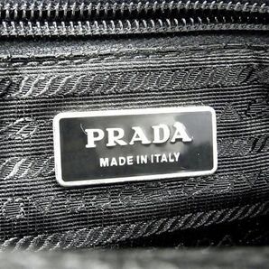 1円 ■極美品■ PRADA プラダ テスートナイロン クロスボディ ショルダーバッグ 斜め掛けかばん レディース メンズ ブラック系 FC2457の画像6