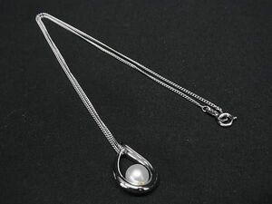 1円 ■極美品■ TASAKI タサキ 田崎 本真珠 アコヤ真珠 パール 約6mm ネックレス アクセサリー レディース シルバー系 BJ1628