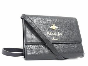 1円 GUCCI グッチ Blind For Love レザー ショルダーバッグ クロスボディ 斜め掛け レディース ブラック系 FC2577