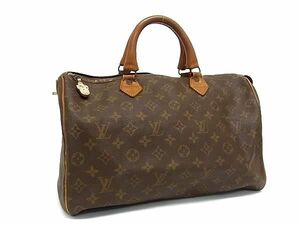 1円■美品■ LOUIS VUITTON ルイヴィトン M41524 ヴィンテージ モノグラム タロンジップ USA スピーディ35 ハンドバッグ ボストン AX5435