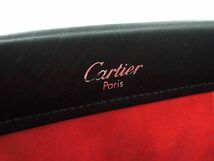 1円 ■極美品■ Cartier カルティエ トリニティ レザー メタルハンドル ハンドバッグ レディース ブラック系 AV0055_画像8