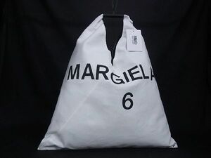 1円 ■新品■未使用■ MM6 Maison Margiela メゾンマルジェラ ジャパニーズトート キャンバス ハンドバッグ ホワイト系 BC5494