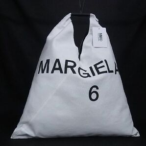 1円 ■新品■未使用■ MM6 Maison Margiela メゾンマルジェラ ジャパニーズトート キャンバス ハンドバッグ ホワイト系 BC5494の画像1