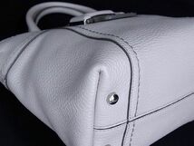 1円 ■新品同様■ TOD’S トッズ ダブルT レザー 2WAY ショルダー ハンドバッグ トート クロスボディ 斜め掛け 手提げ グレージュ系 AF9476_画像7