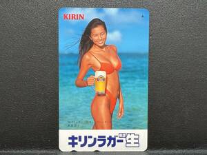 * Телефонная карта Ryoko Yonekura 50 градусов Kirin Lager Tele Card не используется [47111-1]
