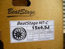 新品BeatStage MT-C☆15×4.5J+45☆デイズ・ルークス・ミライ―ス・N-ONE・N-WGN・N-BOX・タント・ワゴンR・ウェイク・ムーブ☆100-4H☆4本_画像4