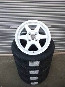 新品☆グッドイヤーLS2000ハイブリッドⅡ☆165/55R14☆J-TECH S6☆ホワイトホイール☆ 軽自動車に☆