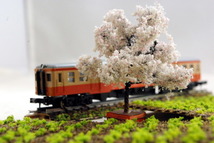 鉄道、建築模型　ジオラマ　桜　廉価版（中）_画像5