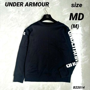 UNDER ARMOUR　メンズ　ロゴ入り　トレーナー　ブラック　Mサイズ　アンダーアーマー