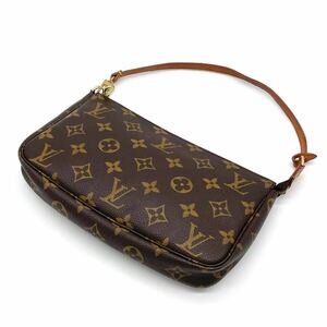 1円 美品 LOUIS VUITTON ルイヴィトン モノグラム ポシェットアクセソワール アクセサリーポーチ ハンドバッグ M51980