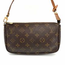 1円 LOUIS VUITTON ルイヴィトン モノグラム ポシェットアクセソワール アクセサリーポーチ ハンドバッグ M51980_画像2