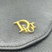 1円 美品 Christian Dior クリスチャンディオール レザー チェーンショルダー ショルダーバッグ Diorロゴ ゴールド金具_画像6