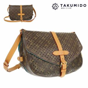 ルイヴィトン LOUIS VUITTON ショルダーバッグ フロール ソミュール M93998 モノグラム ペルフォレ レザー 中古A 276141