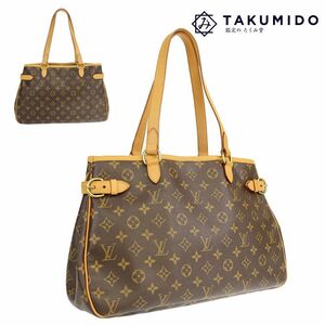 ルイヴィトン LOUIS VUITTON トートバッグ バティニョール オリゾンタル M51154 モノグラム ライン 中古AB 276160