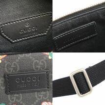 グッチ GUCCI ボディバッグ ビー 675181 GGスプリーム ブラック コーティングレザー 中古SA 276147_画像7