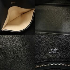 エルメス HERMES トートバッグ ヴィクトリアカバス □L刻印 2008年製造 ブラック トリヨンクレマンス 中古A 276367の画像7