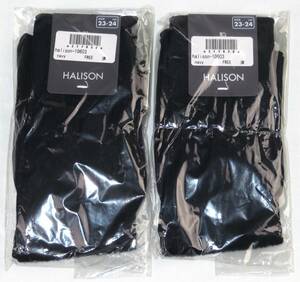 HALISON ネイビー無地 ドレスソックス エジプト綿 日本製Sサイズ(23-24.5cm) 新品2足 ハリソン
