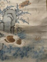 【模写】林梅 花鳥図 掛け軸 中国美術 書 掛軸 書画 中国画 古画 時代物_画像5