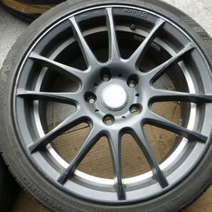 スイフトスポーツで使用 5ZIGENホイール  ヨコハマ ADVAN FLEVA KOMHO Ecsta 195/45R17 ４本 中古品の画像4