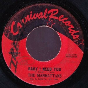 The Manhattans - Baby I Need You / Teach Me (The Philly Dog) (B) SF-GA114