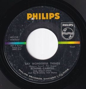 Ronnie Carroll - Say Wonderful Things / Please Tell Me Your Name (A) OL-CH565