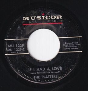 The Platters - With This Ring / If I Had Love (B) SF-CH583