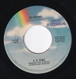 B.B. King - The Thrill Is Gone / So Excited (B) SF-CH443